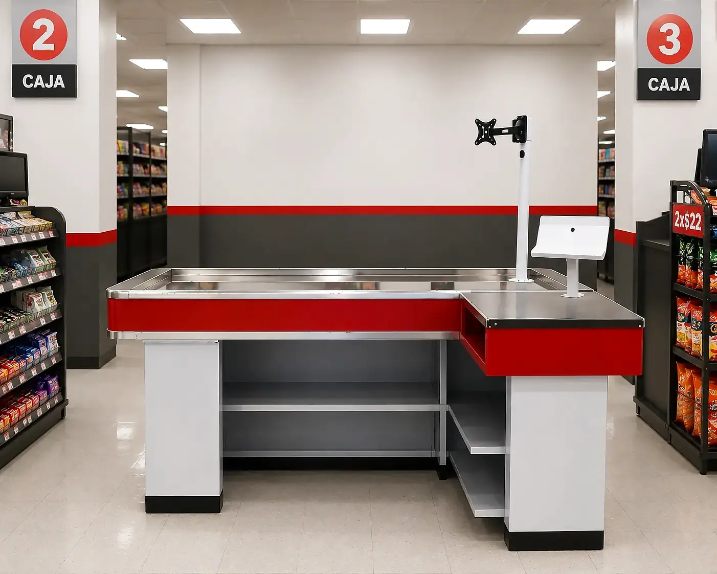 Checkouts en cajas cobro